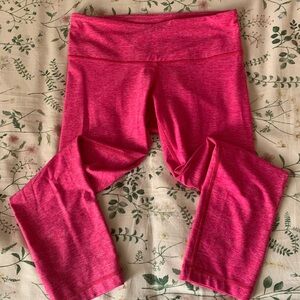 Lululemon capri hot pink leggings